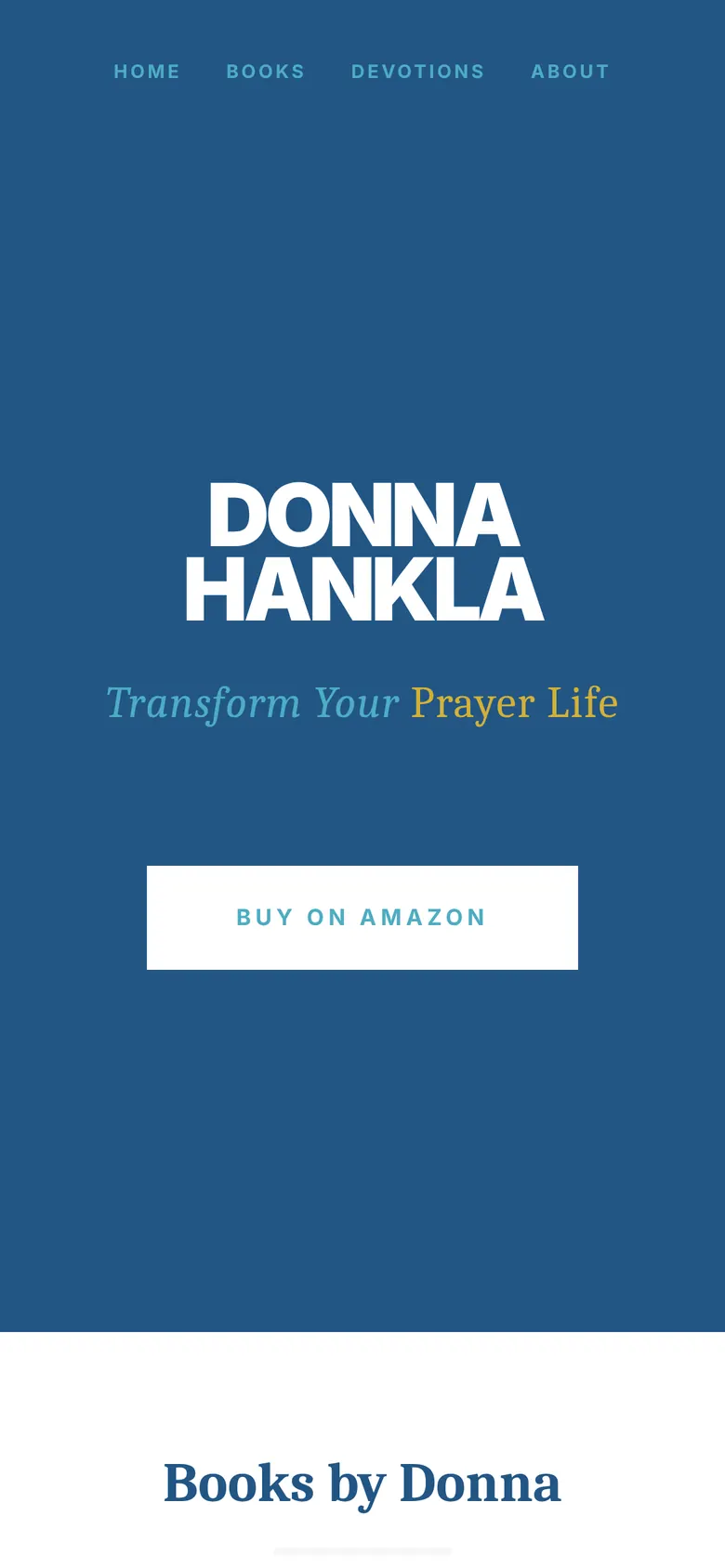 Donna Hankla on a phone